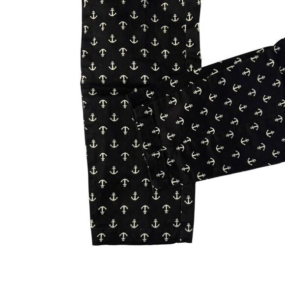 Gap Super Skinny Women’s Black Khakis w/White Anchors – Size 2 - Picture 4 of 5
